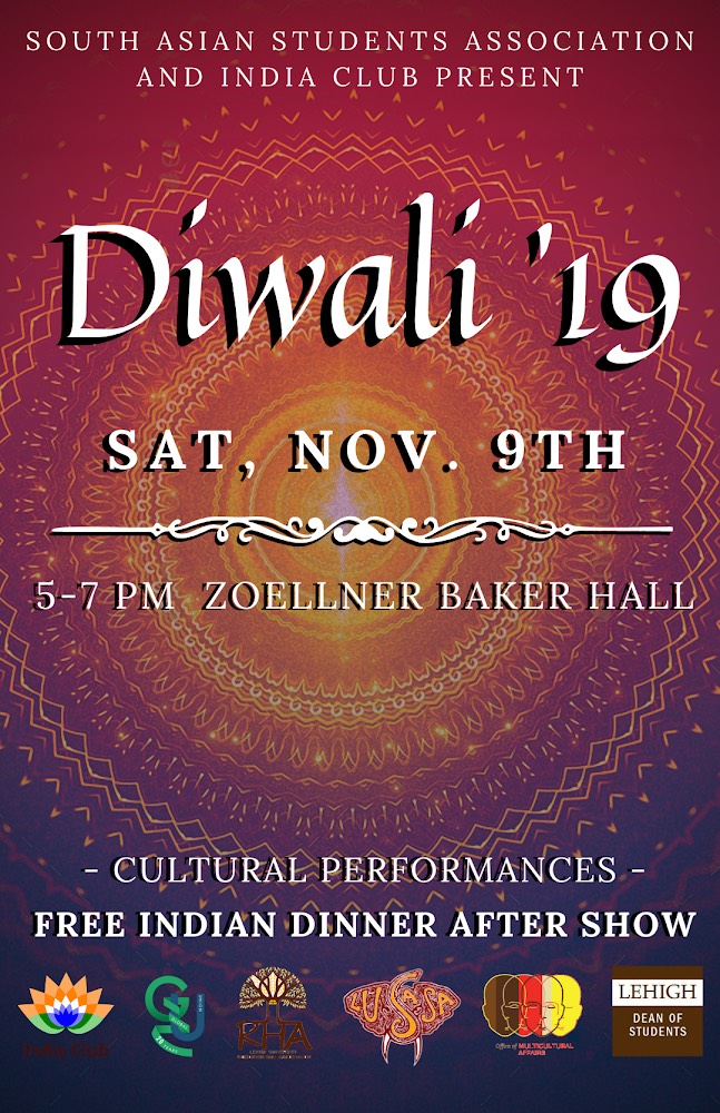 Diwali November 9th Event Flyer